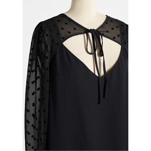 NWT ModCloth After the Aria Shift Dress Black Sz XS - Picture 2 of 14